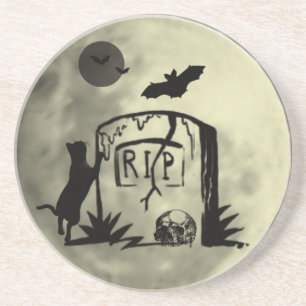 Spielender Black Cat Untersetzer