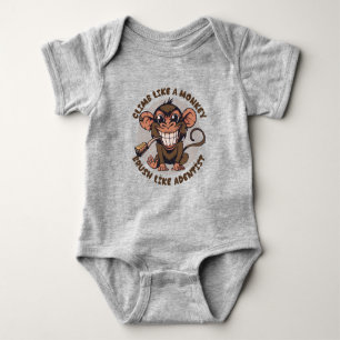 Spielender Cartoon Baby Strampler