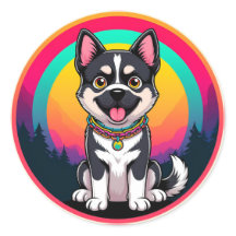 Spielender Cartoon Dog