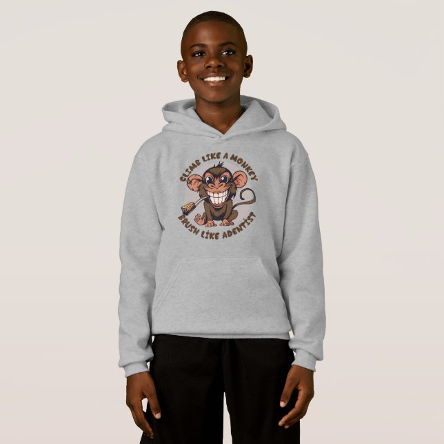 Spielender Cartoon | Kids Pullover Hoodie (Vorne ganz)