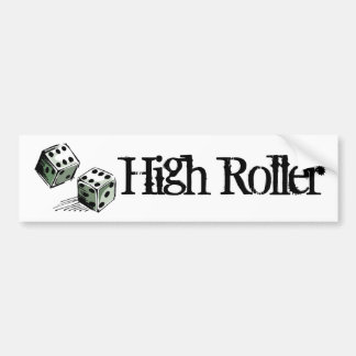 Spielender Mist-Würfel-High Roller Autoaufkleber
