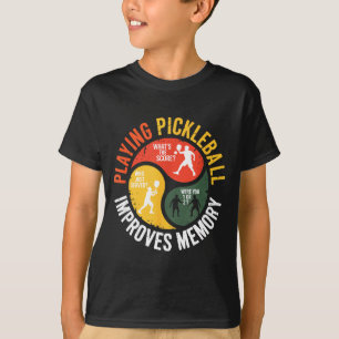 Spielender Pickleball-Spieler Erinnerungs Humor Re T-Shirt