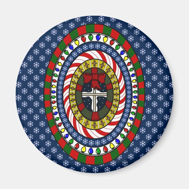 Spielender Weihnachtsmagnet Magnet (Vorne)