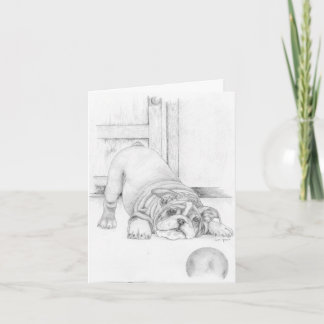 Spielender Welpe Karte