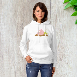 Spielendes Schwein in der sonnigen Farm Tier Hoodie