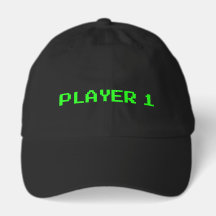 Spieler 1 Baseballkappe Hut
