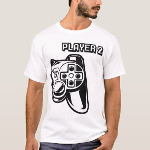 Spieler 1 Spieler 2 Gamer-Paar T-Shirt