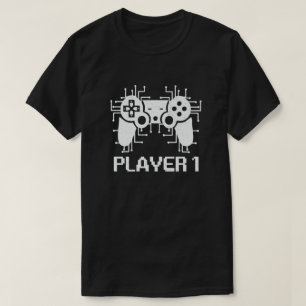 Spieler 1 Spieler 2 Gamer-Paar T-Shirt