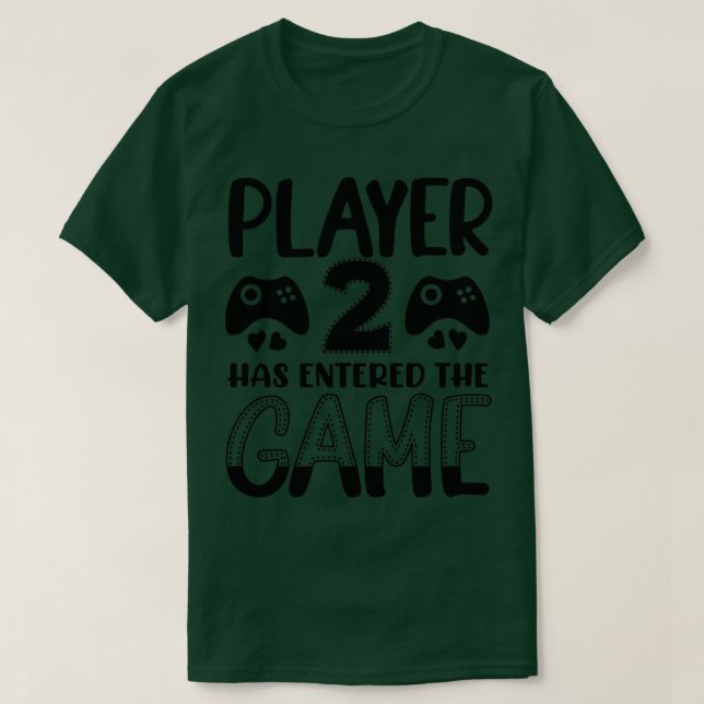 Spieler 2 hat das Spiel1 T-Shirt (Design vorne)