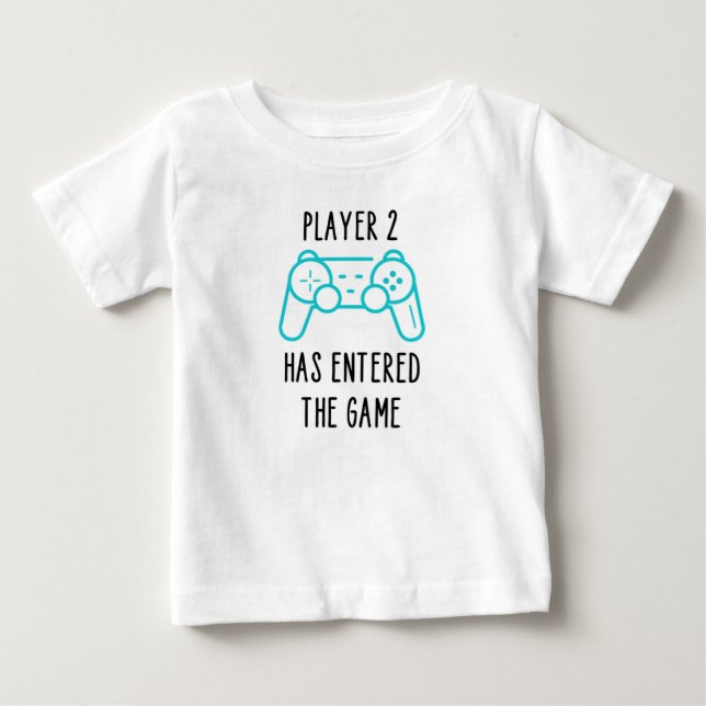 Spieler 2 ist ins Spiel gekommen - Baby Announceme T-shirt (Vorderseite)