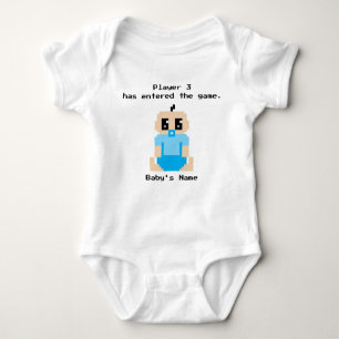 Spieler 3 hat das Spiel-Baby-Jungen-Shirt betreten Baby Strampler