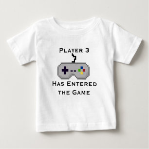 Spieler 3 hat das Spiel-Strampler-Shirt - Grau Baby T-shirt
