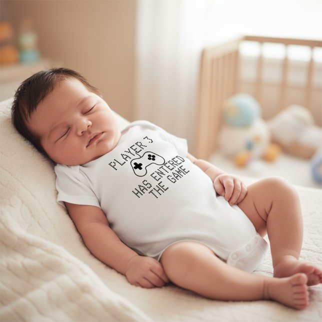 Spieler 3 hat die Nummer des Spiels "Einfache Ände Baby Strampler (Player 3 Has Entered The Game Easy Change Number Baby Bodysuit by Ricaso. New Born gift ideas
)
