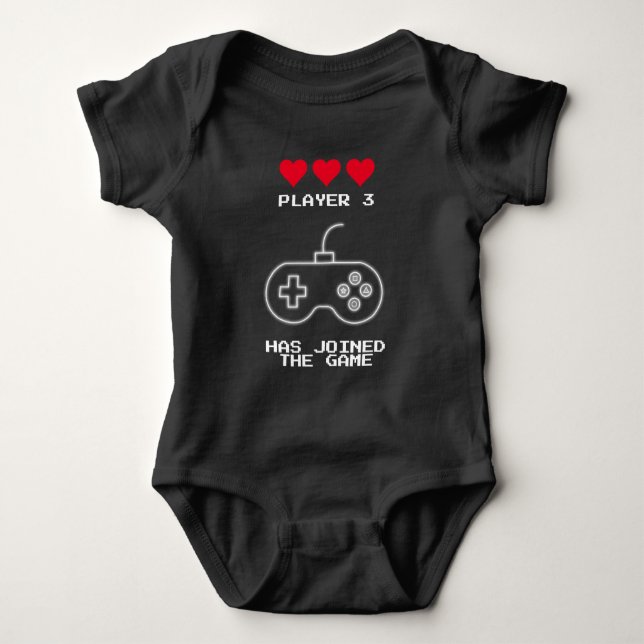 Spieler 3 hat sich dem Spiel-Matching-Outfit anges Baby Strampler (Vorderseite)
