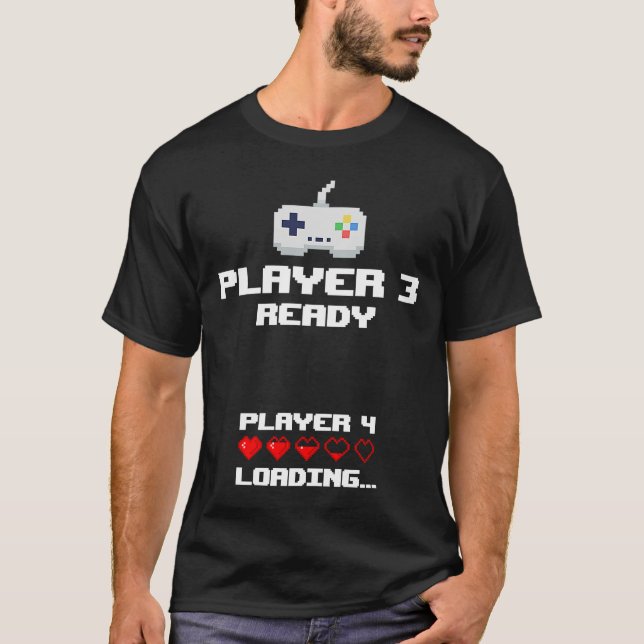Spieler 3 Spieler 4 Laden des neuen Baby T-Shirt (Vorderseite)