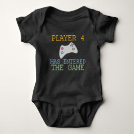 Spieler 4 hat den Game Gamer Spaß betreten Baby Strampler
