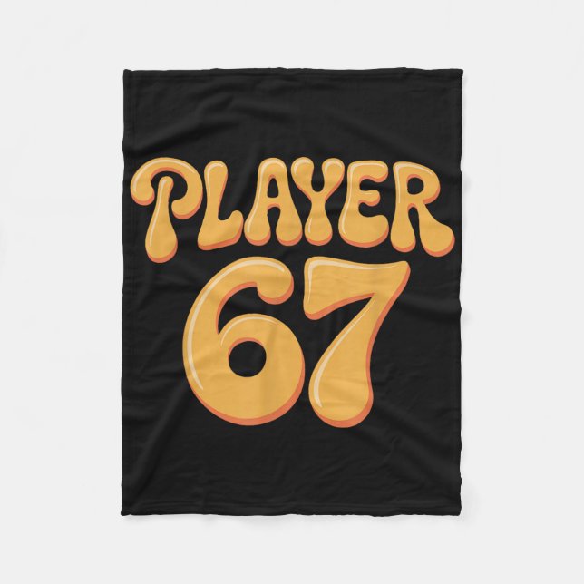 Spieler 67 Alpha Slang Gen 67. Nummer 67  Fleecedecke (Vorderseite)