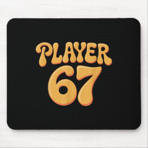 Spieler 67 Alpha Slang Gen 67th Nummer 67 Mousepad