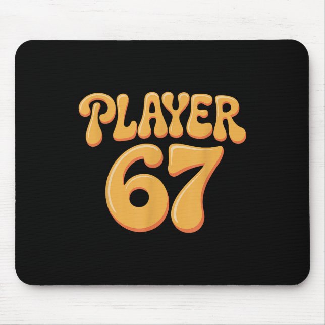 Spieler 67 Alpha Slang Gen 67th Nummer 67  Mousepad (Vorne)