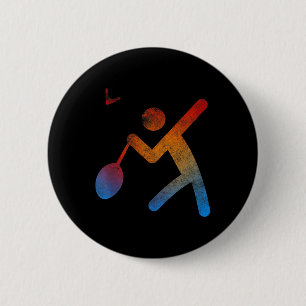 Spieler Badminton Champion T-Shirt Spiel Geschenk Button