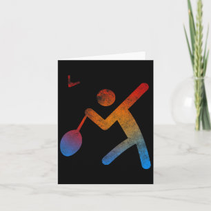 Spieler Badminton Champion T Shirt Spielgeschenkra Karte