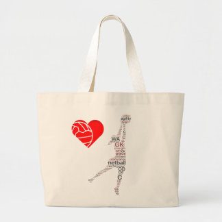 Spieler bringt Ziel-tireur-ThemaNetball in Jumbo Stoffbeutel