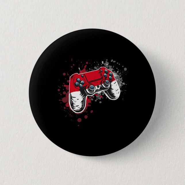 Spieler-Controller mit Monaco-Flagge  Button (Vorderseite)