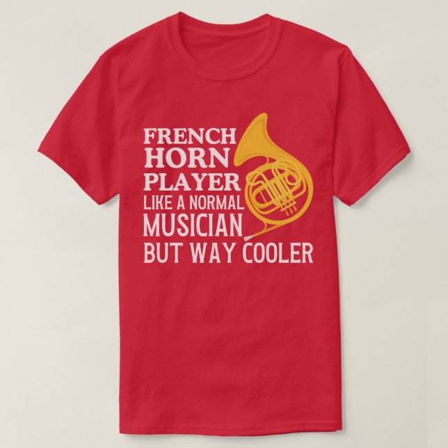 Spieler der französischen Horn T-Shirt (Design vorne)