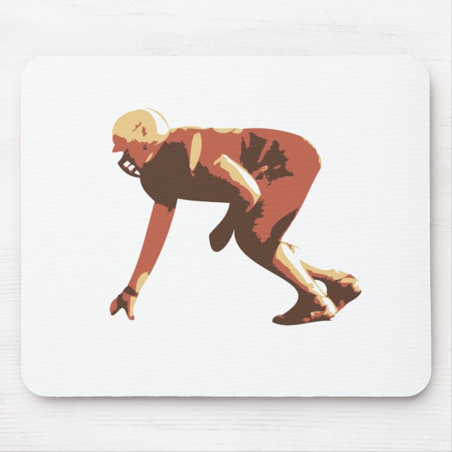Spieler des amerikanischen Fußballs Mousepad (Vorne)