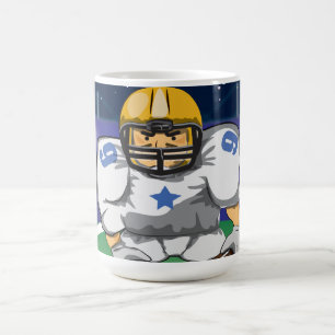 Spieler des amerikanischen Fußballs Tasse
