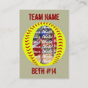 Spieler-Foto-Handels-Karten Visitenkarte