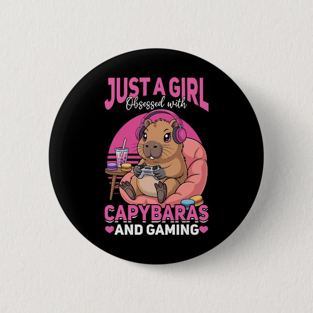 Spieler Gaming Capyra Videospiel  Button (Vorderseite)