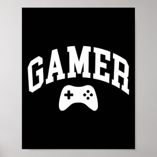 Spieler Gaming Spiel Lustige Grafik Poster