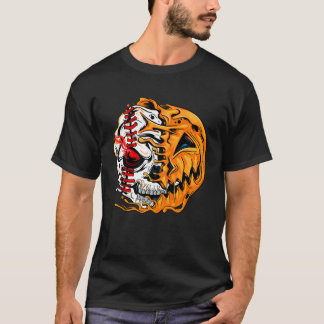 Spieler Halloween Pumpkin Skeleton Skull 1.pnnn T-Shirt