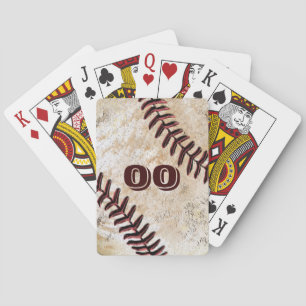 SPIELER JERSEY NUMMER auf Baseball Playing Cards Spielkarten