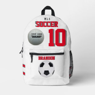 Spieler, Name der Mannschaft Name Rucksack Fußball
