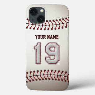 Spieler Nr. 19 - cooler Baseball-Stich-Blick Case-Mate iPhone Hülle