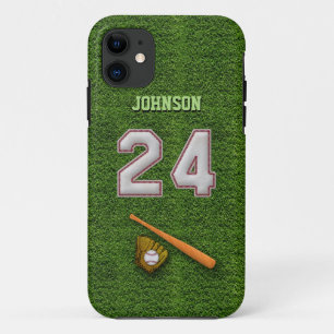 Spieler Nr. 24 - coole Baseball-Stiche Case-Mate iPhone Hülle