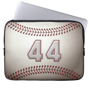 Spieler Nr. 44 - coole Baseball-Stiche Laptopschutzhülle