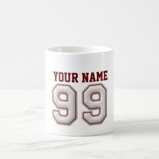 Spieler Nr. 99 - coole Baseball-Stiche Kaffeetasse