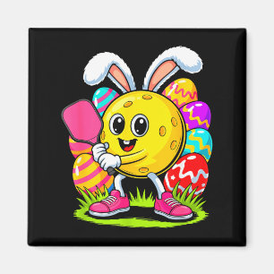 Spieler Osterhase bunte Schokoladeneier Magnet