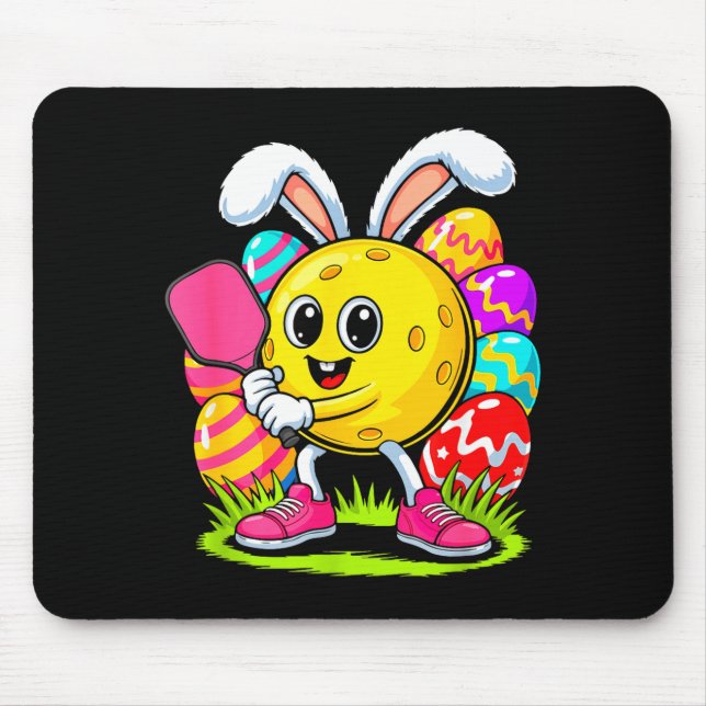 Spieler Osterhase bunte Schokoladeneier Mousepad (Vorne)
