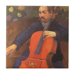 Spieler Schnecklud Portrait von Paul Gauguin Fliese