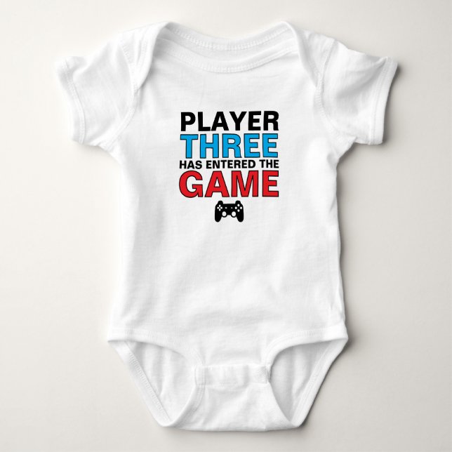 Spieler Three Baby Gamer Baby Strampler (Vorderseite)