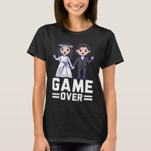 Spieler über Braut und Bräutigam Trauzeuge Humor M T-Shirt