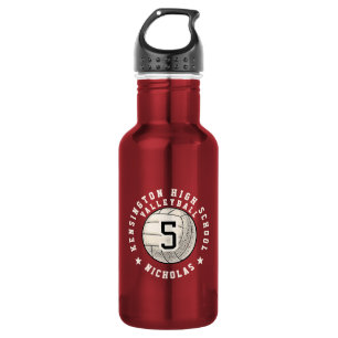Spielerfoto Name High School Volleyballmannschaft Edelstahlflasche