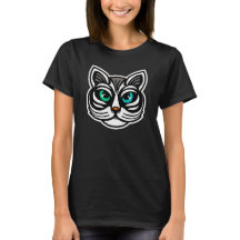 Spielerisch Mit Augen Cat Women's T-Shirt Art