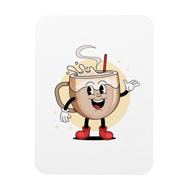 Spielerisch und liebenswert Kaffee Magnet (Vertikal)