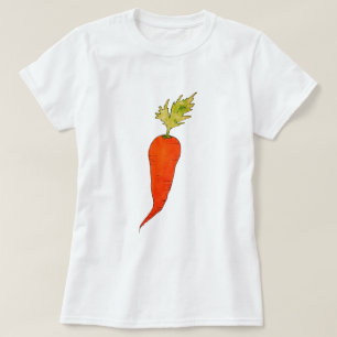 Spielerische Aquarell-Karotte T-Shirt