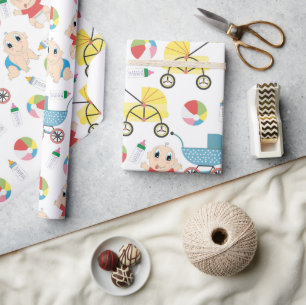 Spielerische Babys Geschenkpapier